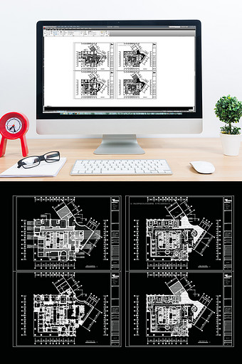 西餐厅空间设计CAD施工图图片