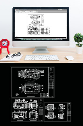 商务房空间设计CAD施工图
