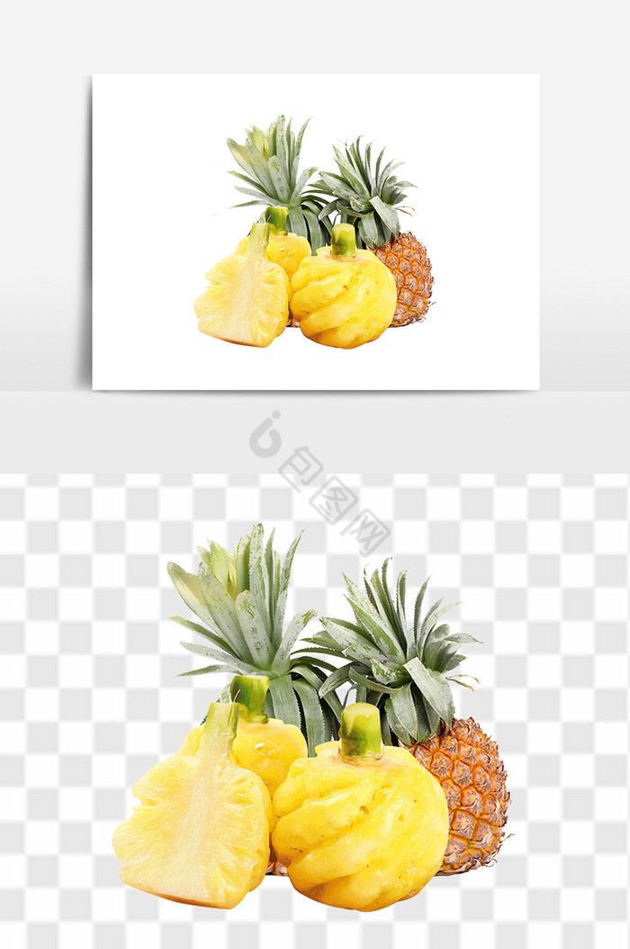 新鲜迷你菠萝凤梨小菠萝图片