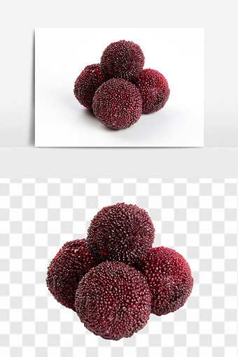 新鲜高清杨梅免抠透底png水果元素图片