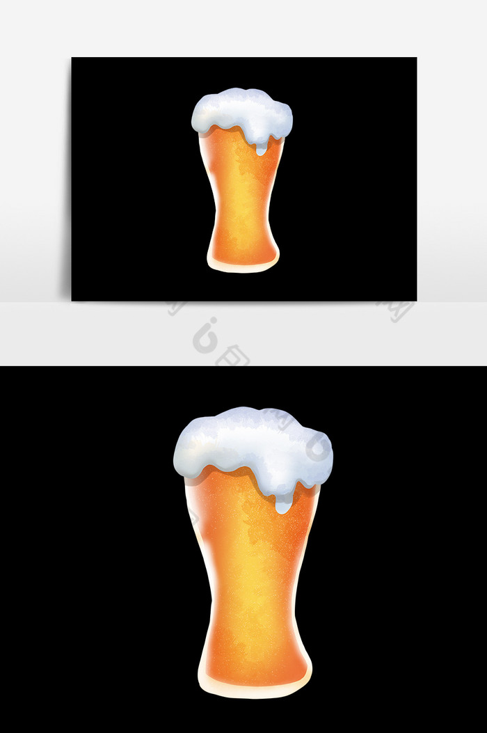 扁平风格插画元素啤酒素材啤酒元素图片