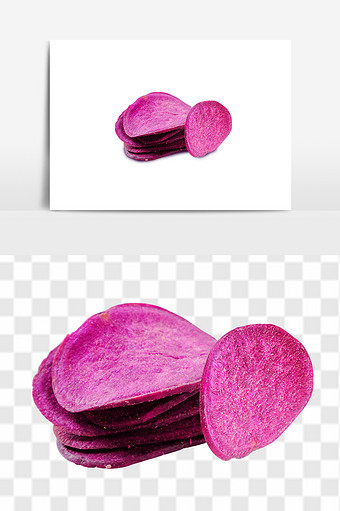 美味可口紫薯片设计素材图片