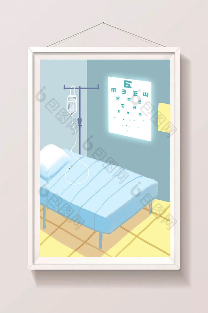 医院病房插画插画图片图片