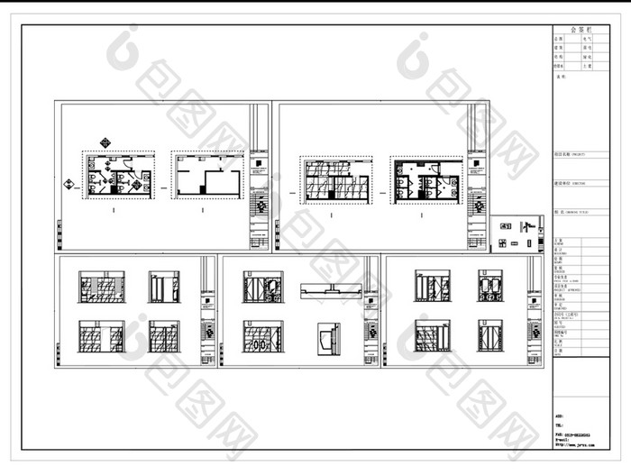 公共卫生间CAD施工图