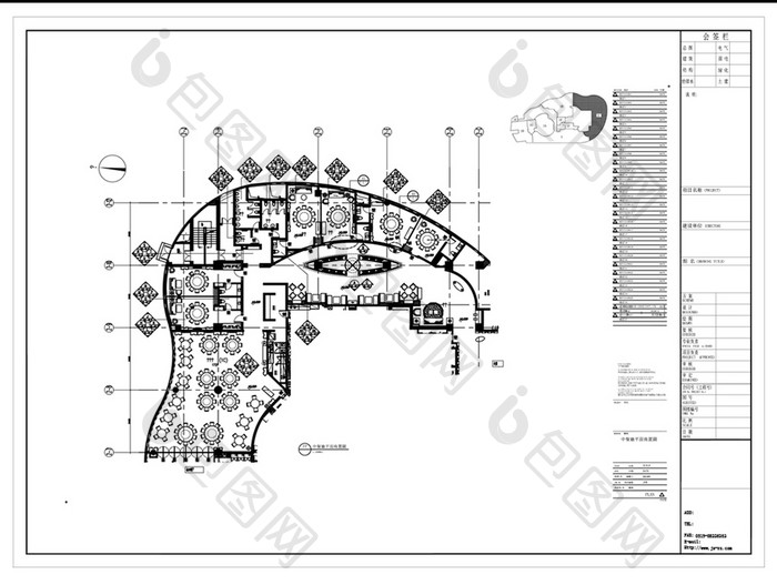 星级酒店空间设计CAD施工图纸