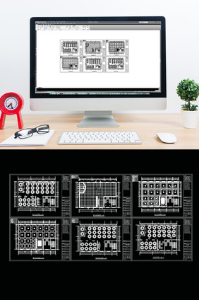 CAD酒店餐饮空间设计施工图纸