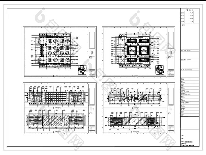 酒店餐饮空间设计CAD施工图纸
