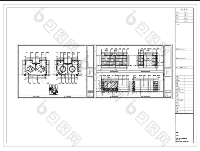 CAD包厢空间设计施工图纸