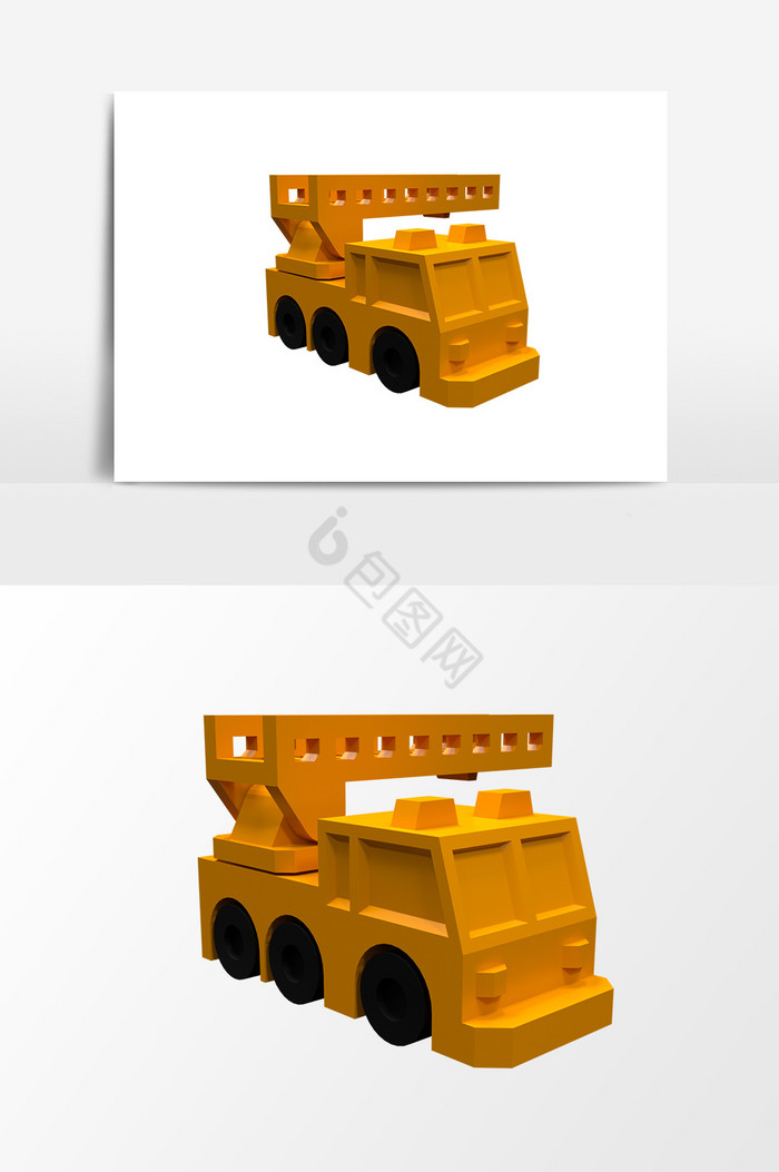 3D救援小车图片
