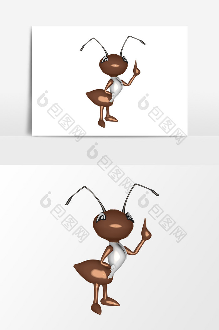 3D卡通蚂蚁设计元素