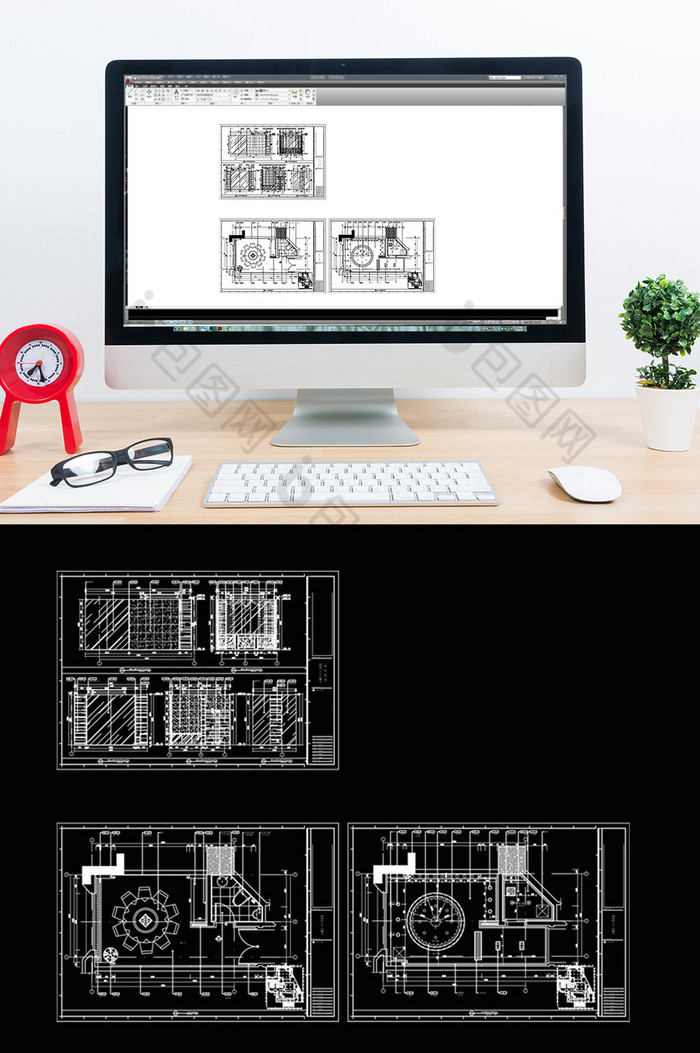 包厢CAD空间设计施工图图片图片