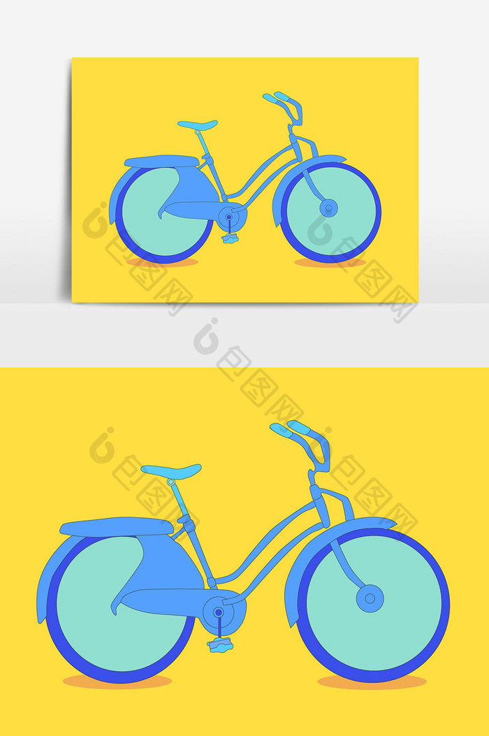自行车交通工具免抠图设计元素