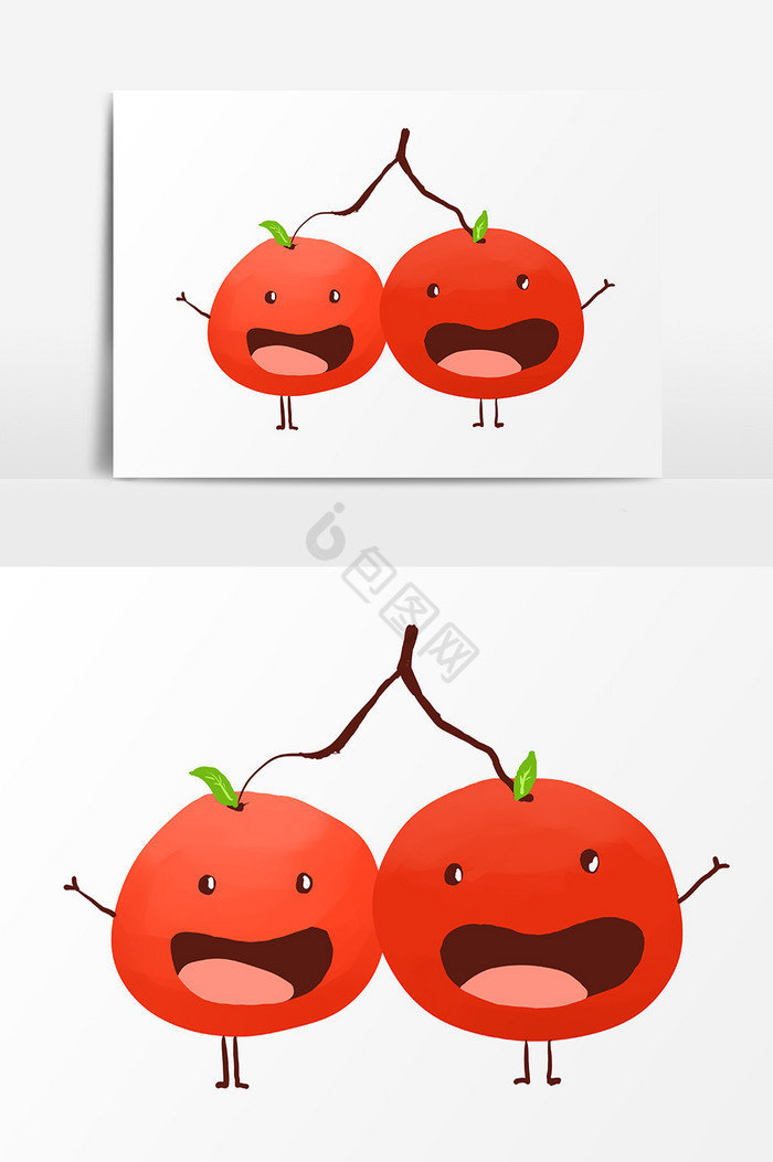 西红柿开心图片