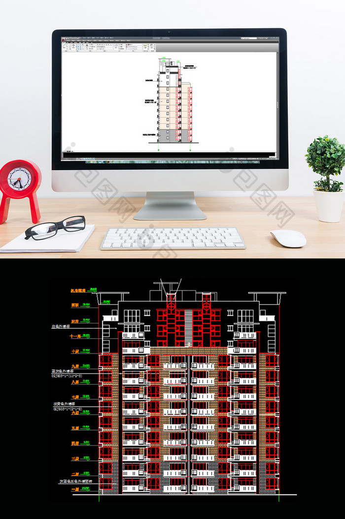 花园小高层CAD建筑施工图