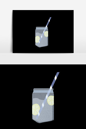 透明果汁饮料素材图片
