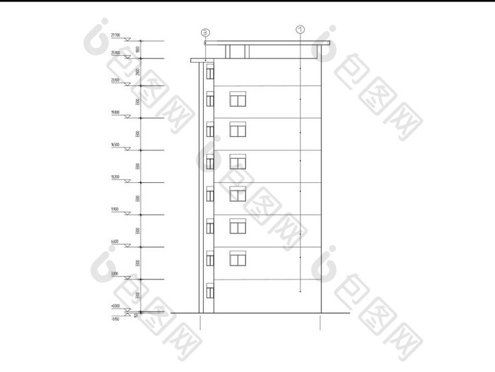 教室宿舍楼的CAD施工图纸