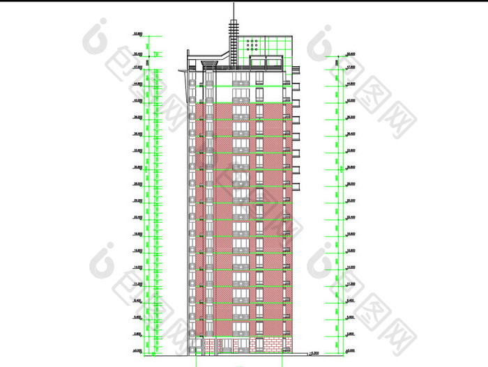 经济适用房的建筑设计方案图CAD