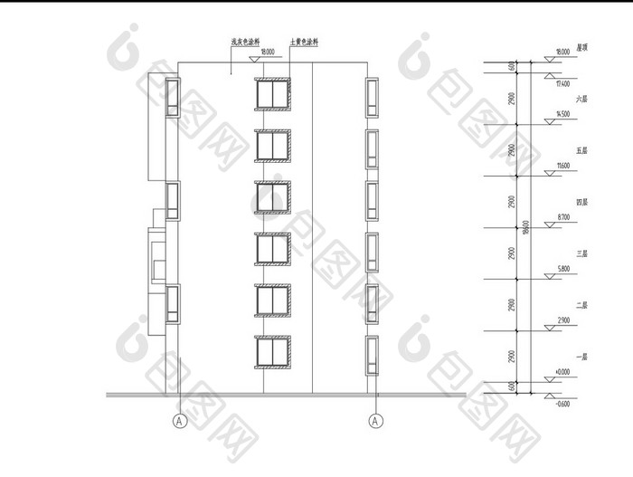 CAD小区多层的住宅建筑施工图纸