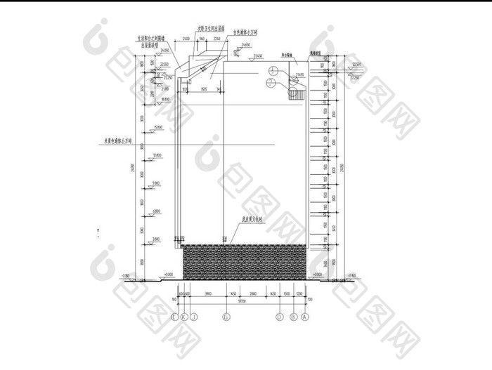 小学教职工宿舍楼施工图CAD