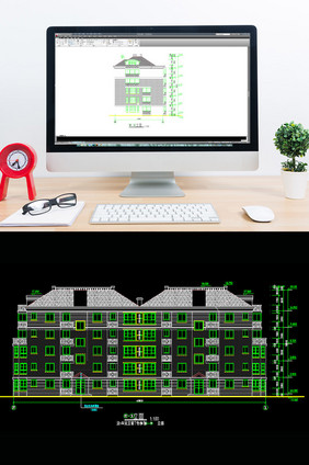 五层住宅小楼建筑施工图CAD