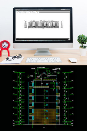 小区的住宅楼CAD建筑施工图纸