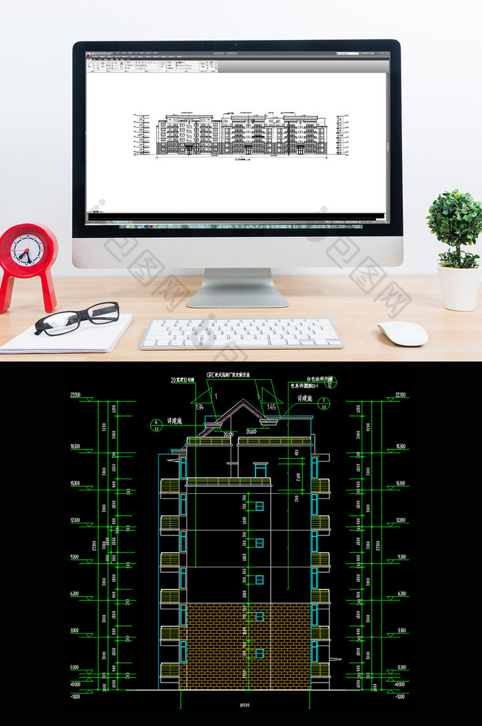 小区的住宅楼CAD建筑施工图纸