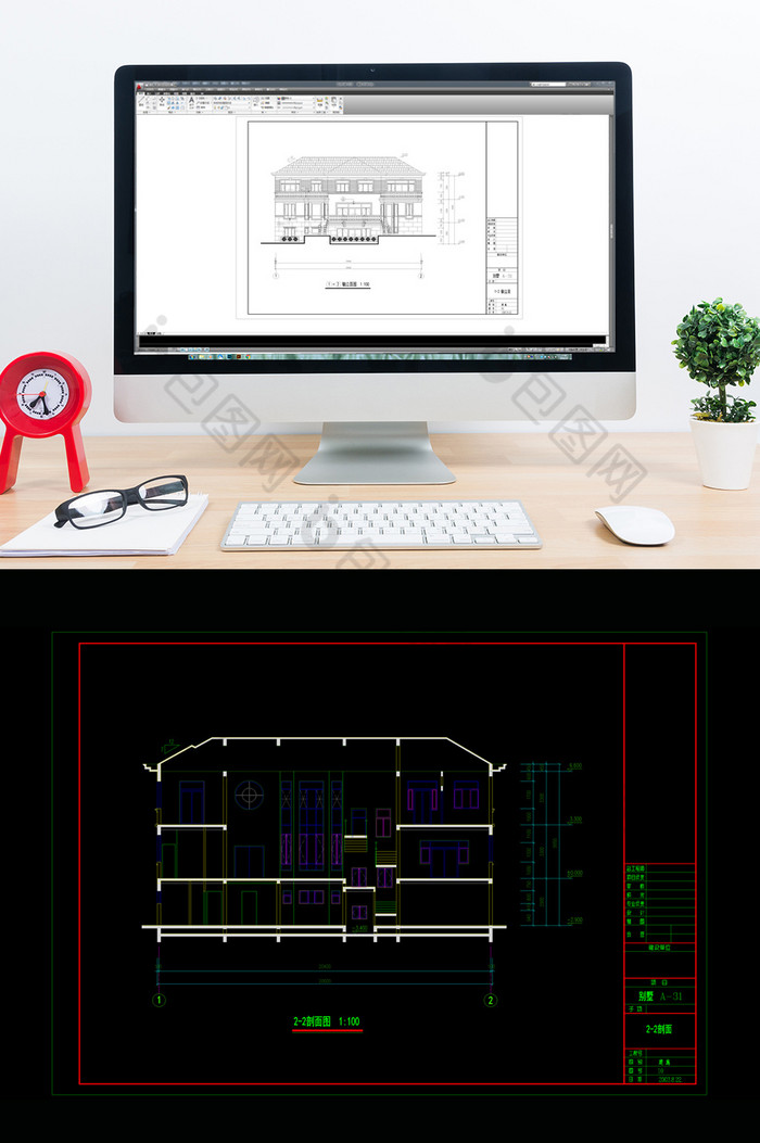 六百八十平米别墅建筑施工图CAD图片图片