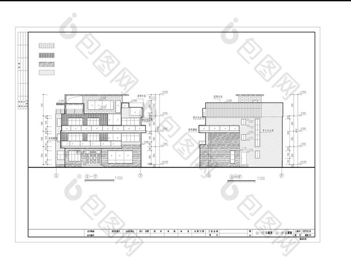 四层别墅建筑设计施工图CAD