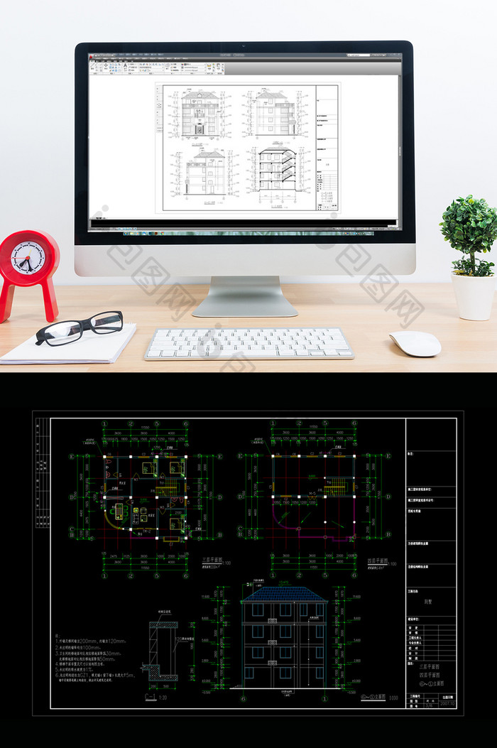 别墅CAD建筑设计施工图纸