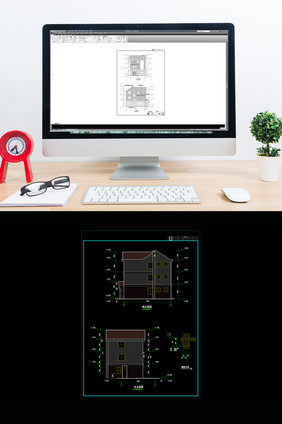 三层房屋建筑设计施工图CAD