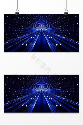 蓝色科技时空隧道背景图图片