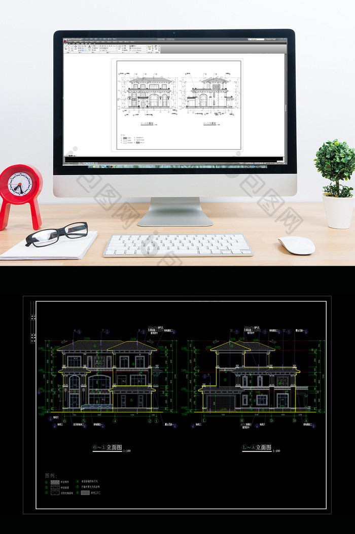 奢华别墅建筑设计施工图全套CAD