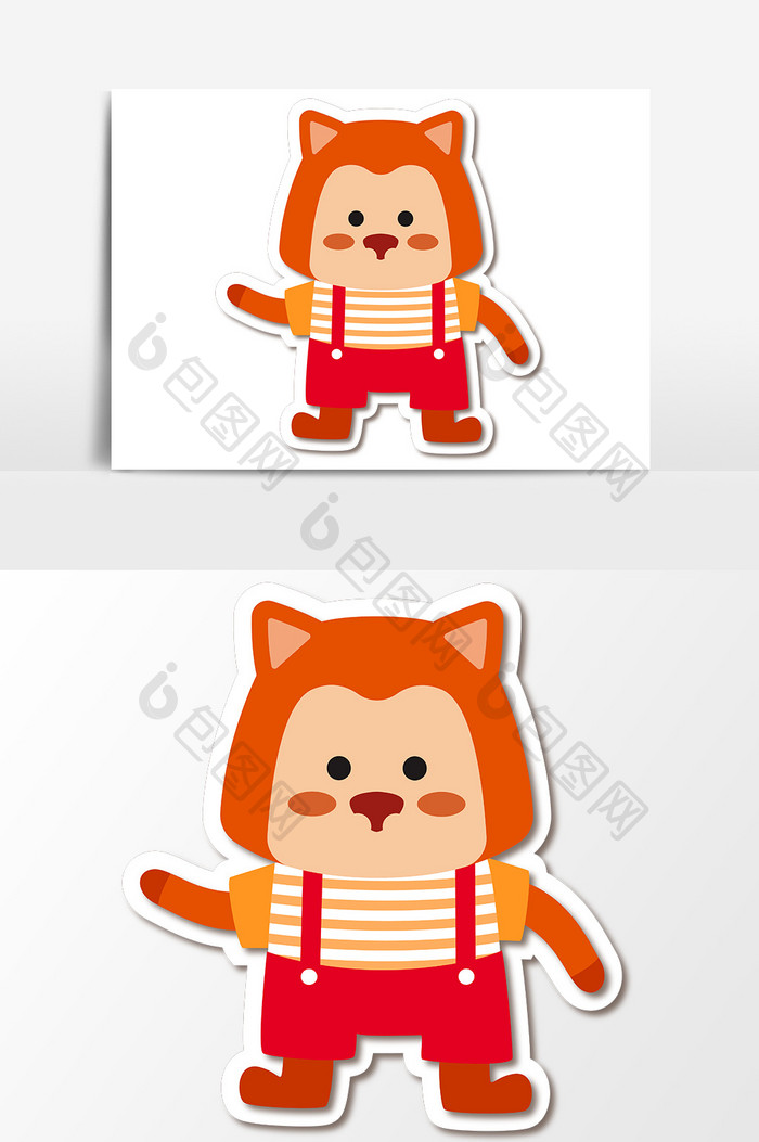 小狐狸卡通 Ai素材 包图网