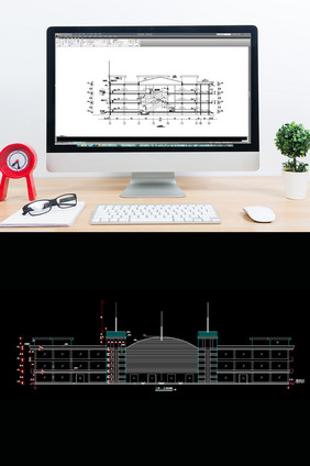 美城建筑的CAD施工图