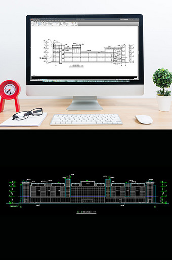 大型超市的全套CAD建筑施工图图片