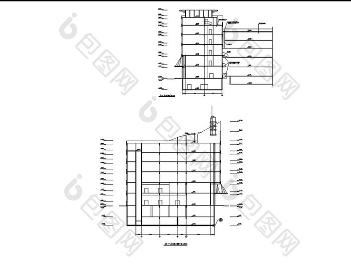 商厦建筑设计CAD施工图