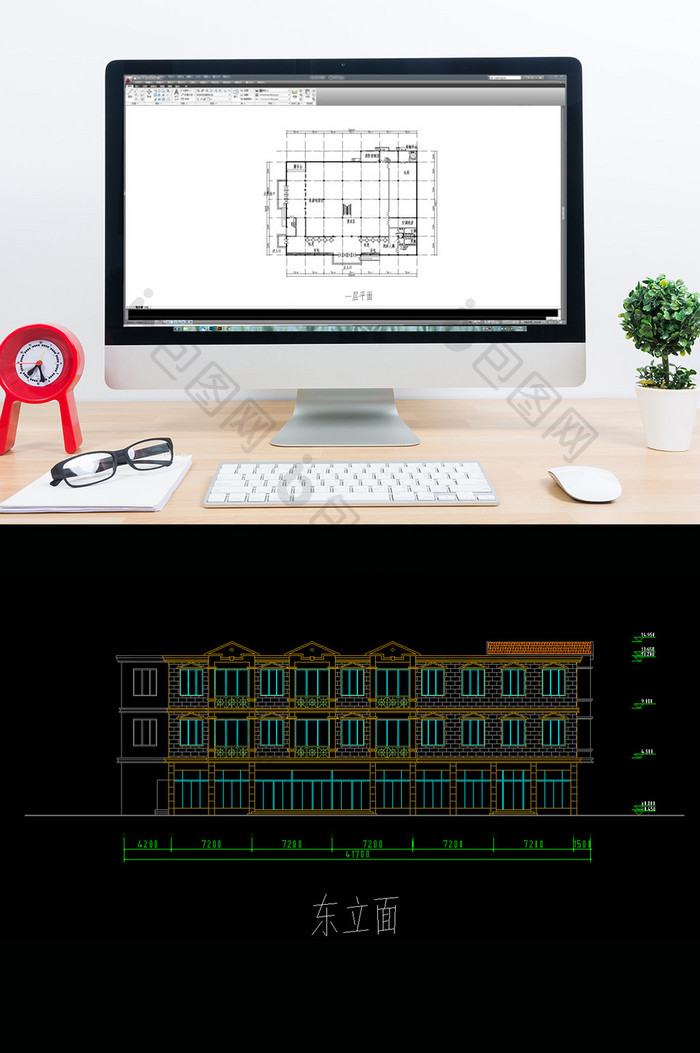 超市建筑设计的CAD建施图