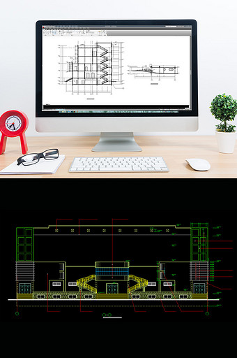 工厂的食堂设计CAD施工图纸图片