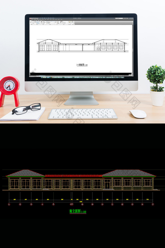 食堂CAD全套建筑设计方案图纸图片图片