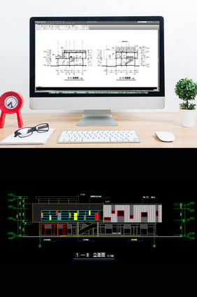 小区商店建筑施工图CAD