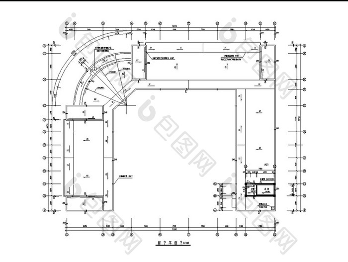 中型的商场CAD建筑设计施工图图纸