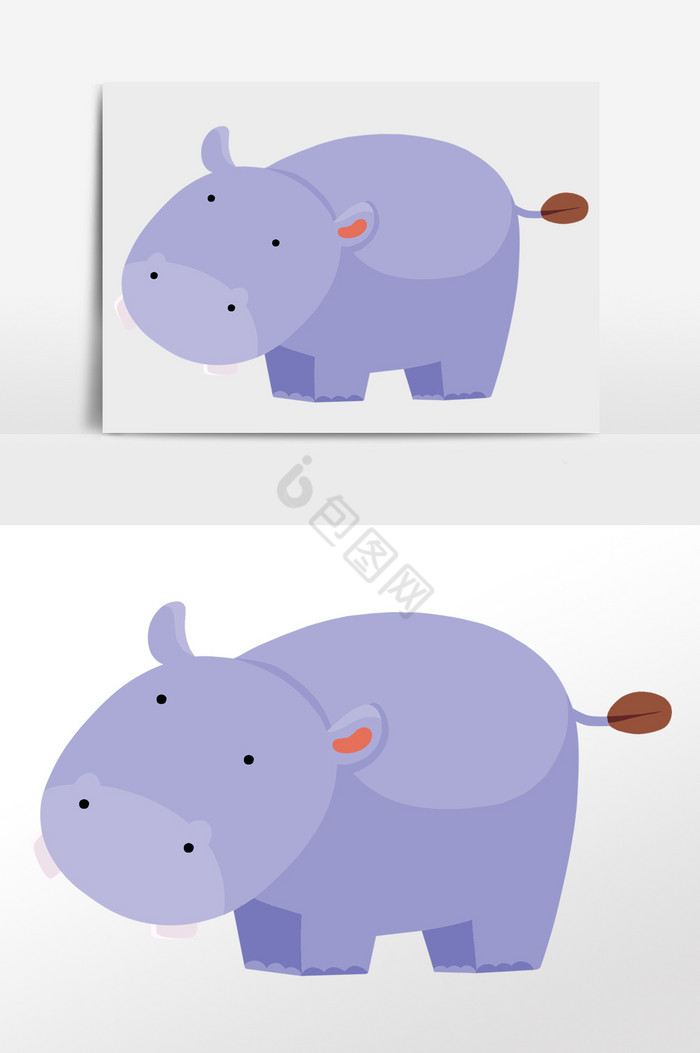 大象插画图片