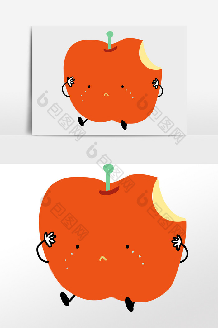 PPT素材表情水果卡通水果图片