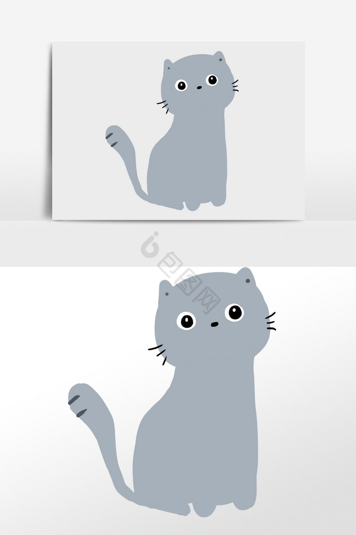 猫咪插画图片