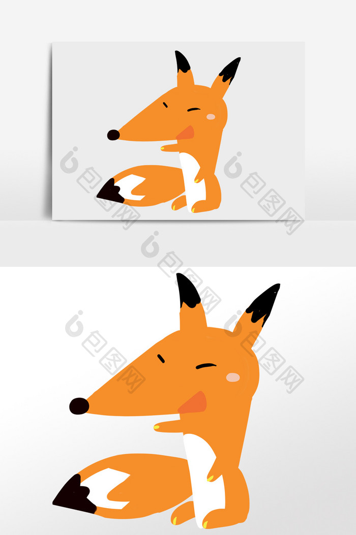 动物狐狸插画元素