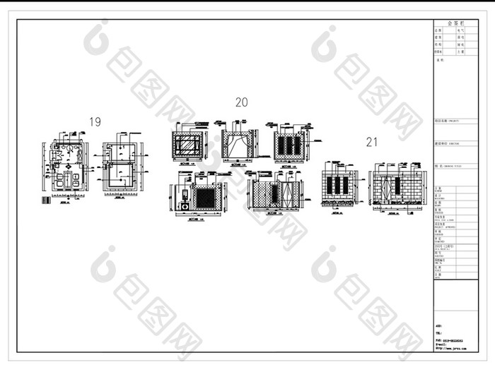 CAD会所包间设计施工图