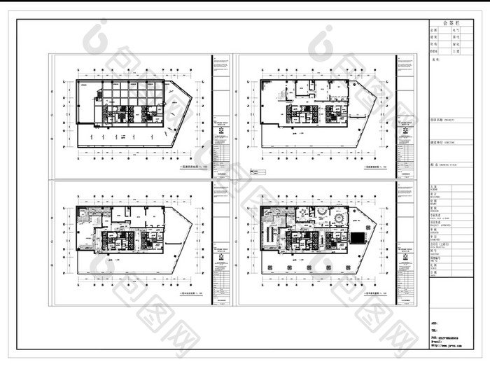 会所空间设计CAD方案