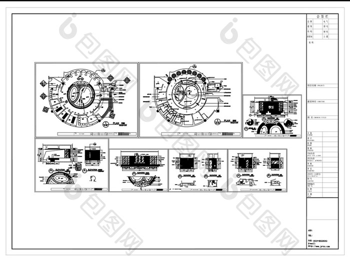 桑拿会所设计CAD施工图纸