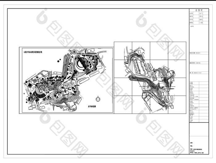 CAD区域景观设计图纸
