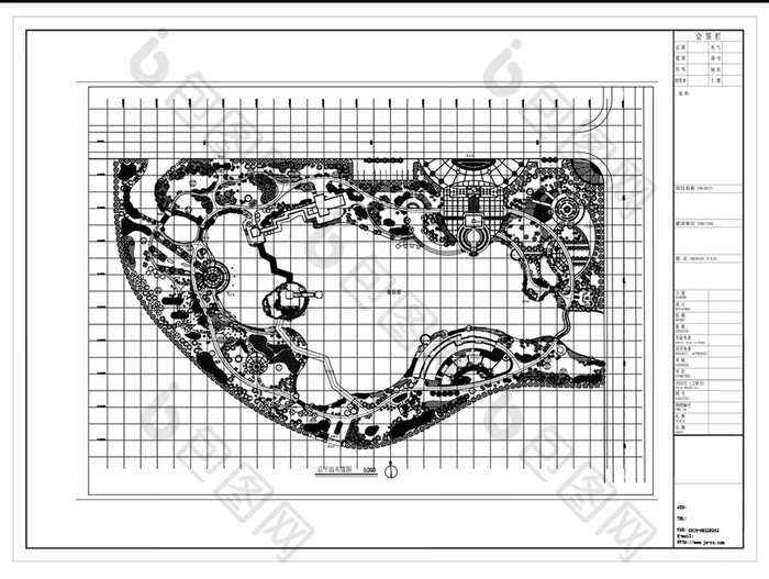 公园景观空间设计CAD方案